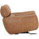 Paget Camel Leather Glider Lounge Chair
